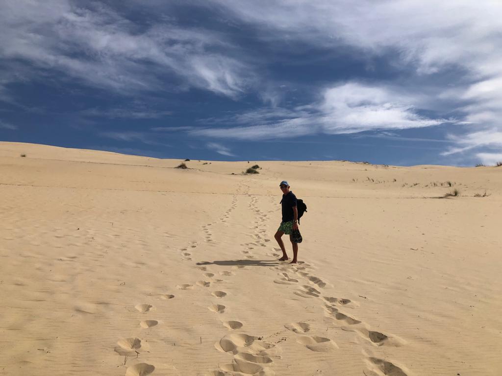 Climbing the Dune de Pilat